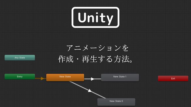 [Unity] アニメーションを作成・再生する方法