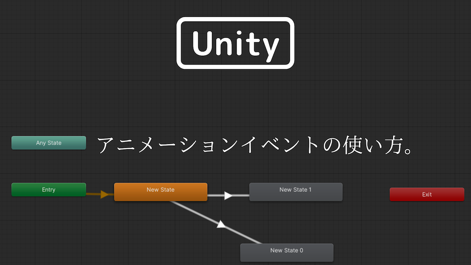 [Unity] アニメーションイベントの使い方。